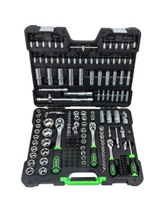 Caja de herramientas 179 piezas vasos hexagonales JBM 54035 2