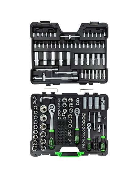 Caja de herramientas 179 piezas vasos hexagonales JBM 54035