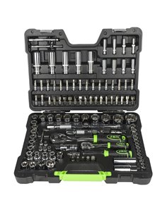 Caja de herramientas 113 piezas vasos cromados de 12 caras JBM 54047 2