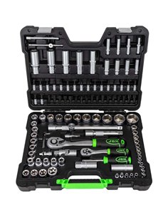 Caja de herramientas 108 piezas vasos hexagonales JBM 54037 2