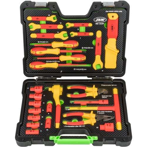 Caja de herramientas aisladas 26 piezas JBM 54091