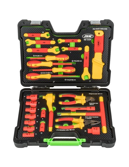 Caja de herramientas aisladas 26 piezas JBM 54091