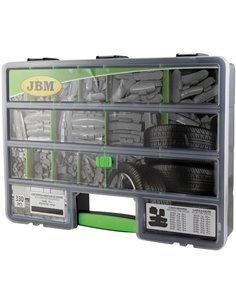 Estuche de 330 contrapesas surtido de grapa y adhesivas  2