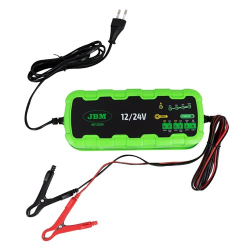 Cargador de batería coche JBM 53929 12/24V 7 amperios