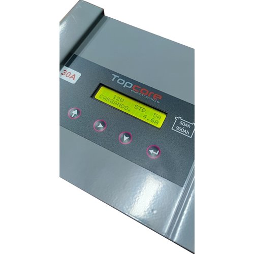 Cargador de baterías Topcore 30A 12/24V 9 pasos