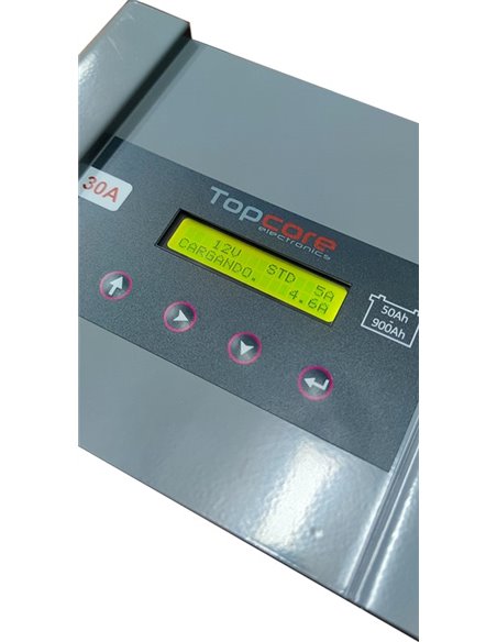 Cargador de baterías Topcore 30A 12/24V 9 pasos Cargador de baterías Topcore 30A 12/24V 9 pasos