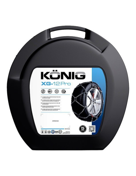 Cadenas de nieve para SUV 12 milimetros König XG12-Pro 252 Cadenas de nieve para SUV 12 milimetros König XG12-Pro 252