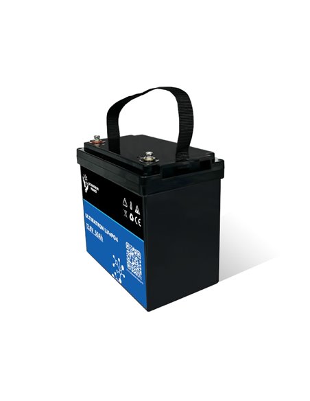 Batería de litio LiFePO4 12.8V 50 Ah bluetooh y smart BMS 5 años garantía