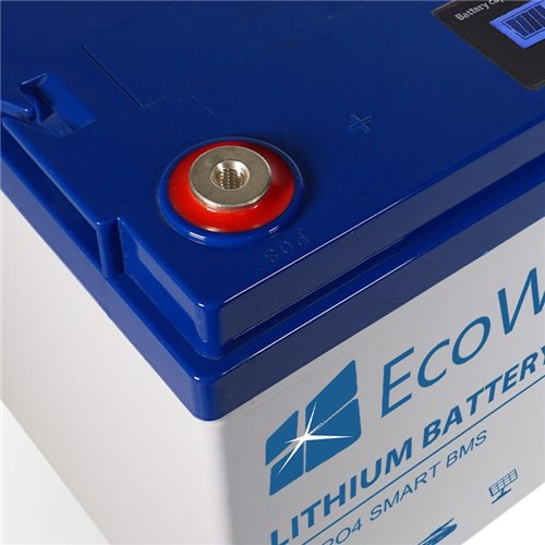 Batería de litio LiFePO4 EcoWatt 12.8V 100 Ah Smart BMS