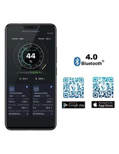 Batería de litio LiFePO4 Ultimatron 12.8V 50 Ah bluetooth y Smart BMS 2