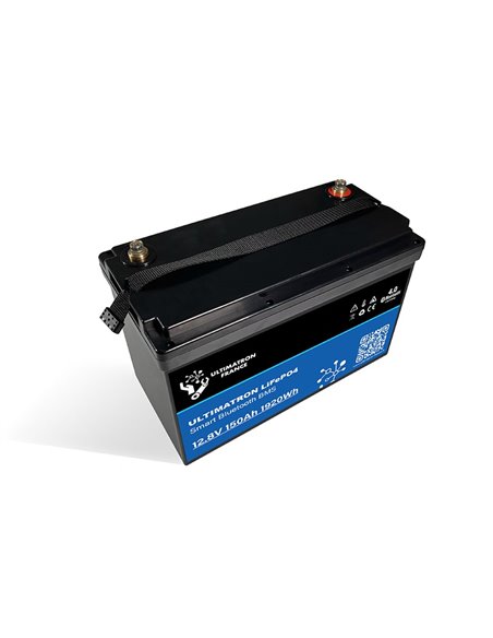 Batería de litio LiFePO4 Ultimatron 12.8V 150 Ah bluetooth y Smart BMS