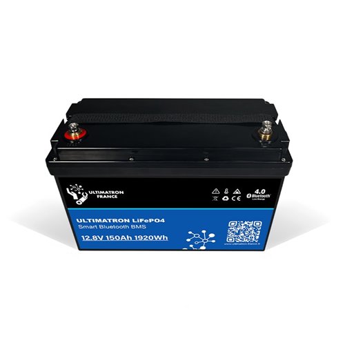 Batería de litio LiFePO4 Ultimatron 12.8V 150 Ah bluetooth y Smart BMS