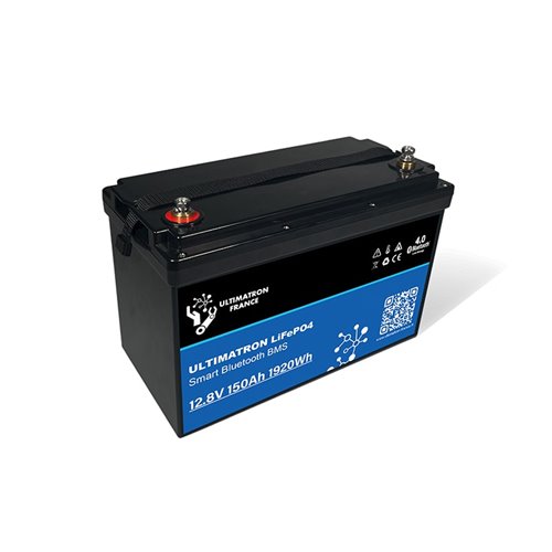 Batería de litio LiFePO4 Ultimatron 12.8V 150 Ah bluetooth y Smart BMS