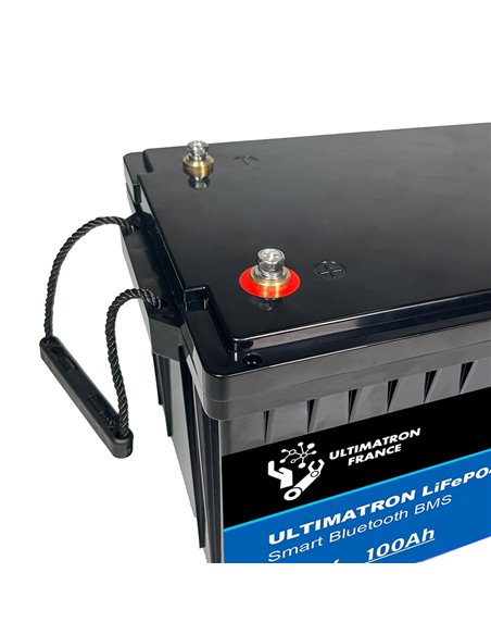Batería de litio LiFePO4 Ultimatron 25.6V 100 Ah bluetooth y Smart BMS
