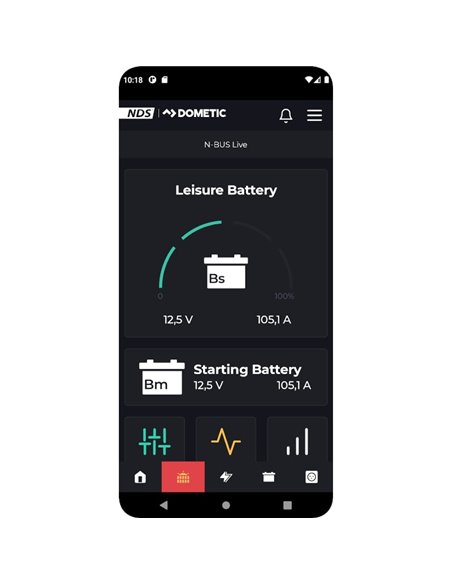 Batería de litio LiFePO4 NDS TEMPRA 12V 100 Ah TLB 100F bluetooth BMS y N-Bus