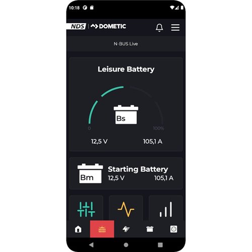 Batería de litio LiFePO4 NDS TEMPRA 12V 120 Ah TLB 120 bluetooth BMS y N-Bus