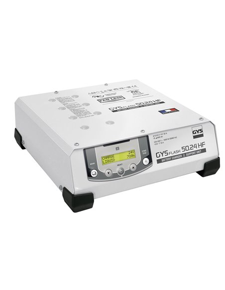 CARGADOR DE BATERÍAS GYSFLASH 50.24 HF CABLES 2,5 METROS CARGADOR DE BATERÍAS GYSFLASH 50.24 HF CABLES 2,5 METROS