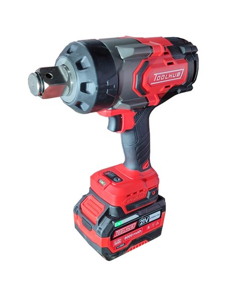 Llave de impacto a batería 1" 2200 Nm con 2 baterías y cargador