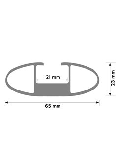 Barras portaequipajes Hast railing H19 negras 2