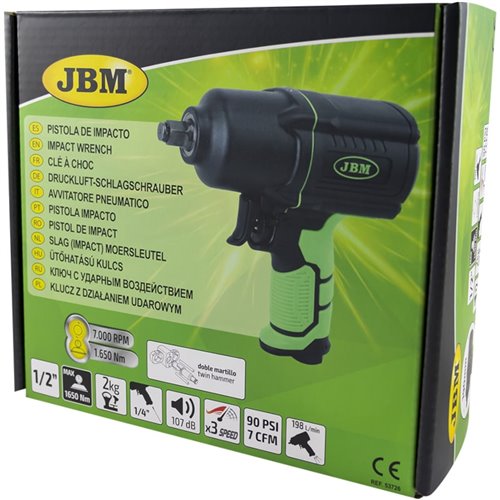 Pistola de impacto JBM 53726 1/2"