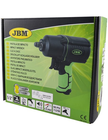 Pistola de impacto JBM 53726 1/2"