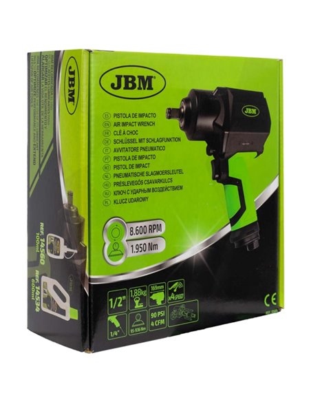 Pistola de impacto JBM 53689 1/2"