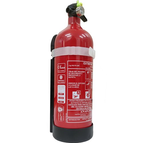 Extintor de polvo ABC 2 KG. eficacia 13A-89B C