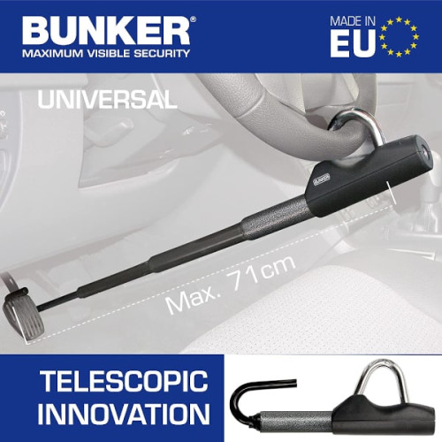 Antirrobo coche volante pedal telescopico Bunker BT29