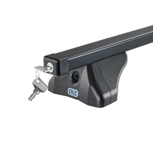 Juego de 2 barras de techo de acero Cruz OPLUS...