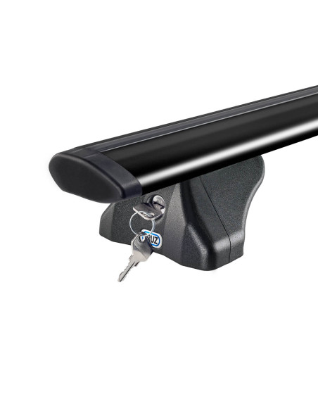 Juego de 2 barras de techo Cruz Airo FIX DARK 128 aluminio negro