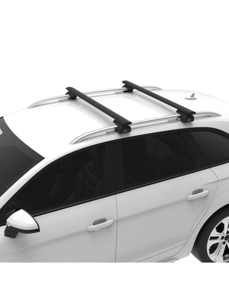 Juego de 2 barras de techo Cruz Airo DARK 133 aluminio negro