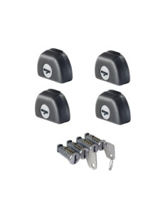 4 conteras antirrobo CRUZ Alu 45x30 + 4 bombillos (nuevo...