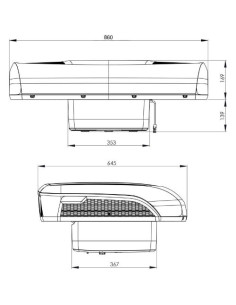 Aire acondicionado para camión Dometic RTX1000 2