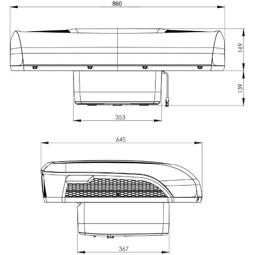 Aire acondicionado para camión Dometic RTX1000